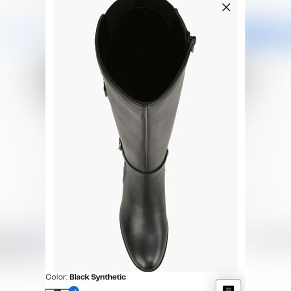 Naturalizer Sahara black classic riding boots w round toe & side zip size 11 NWT - Picture 3 of 9